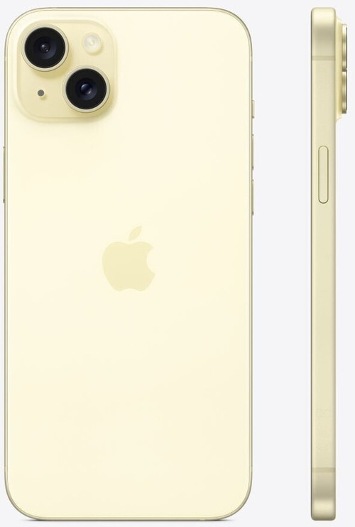 APPLE iPhone 15 Plus 5G 256 GB 6,7 Zoll DualSIM 48 MP gelb MU1D3ZD/A B-Ware