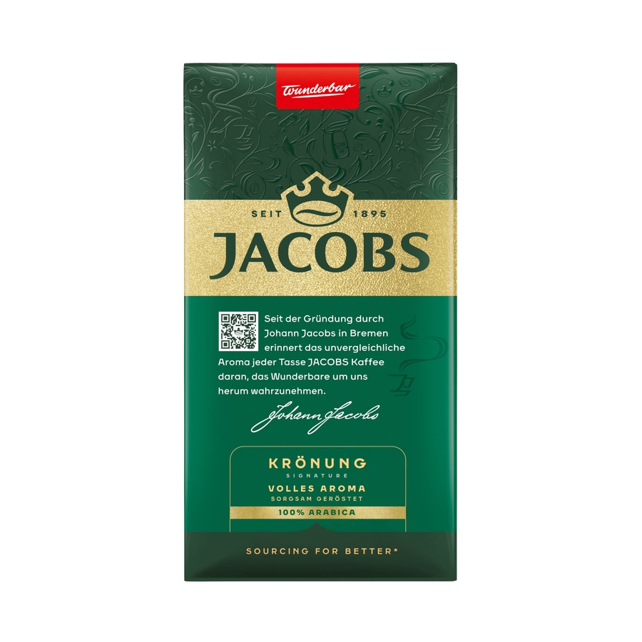 JACOBS Filterkaffee Krönung Röstkaffee gemahlen 100% Arabica klassich 6 x 500 g
