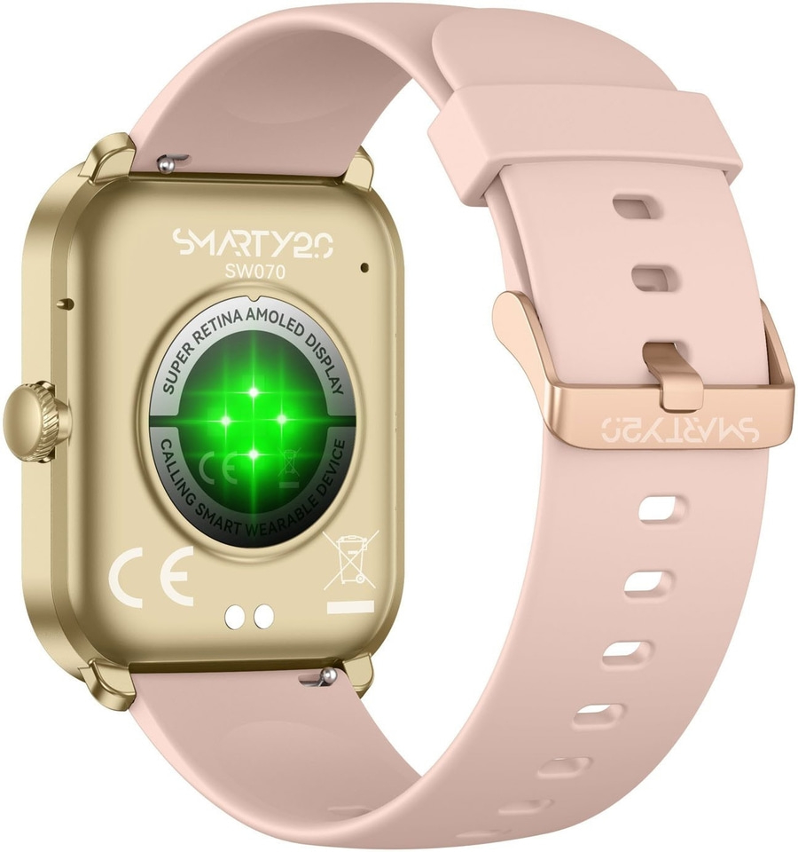 SMARTY 2.0 Smartwatch SW070F Bluetooth 45/36mm rosa goldfarben B-WARE