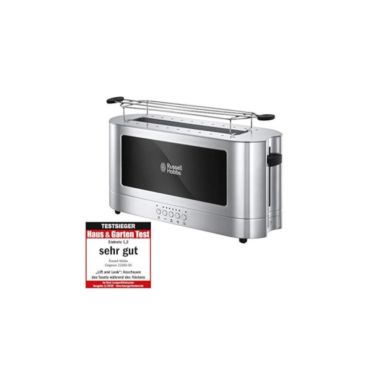 Toaster von Russell Hobbs, sehr gut bewertet, Haus & Garten Test, Endnote 1,2