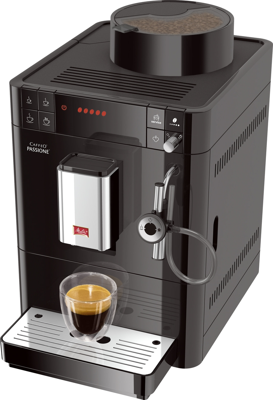 MELITTA Kaffeevollautomat Caffeo Passione F53/0-102 Espressomaschine Schwarz