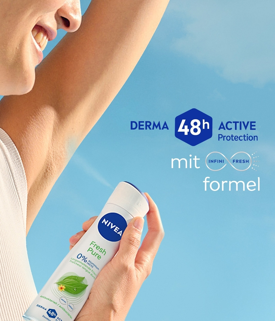 NIVEA Deodorant Fresh Pure Deo Spray 6 x 150ml