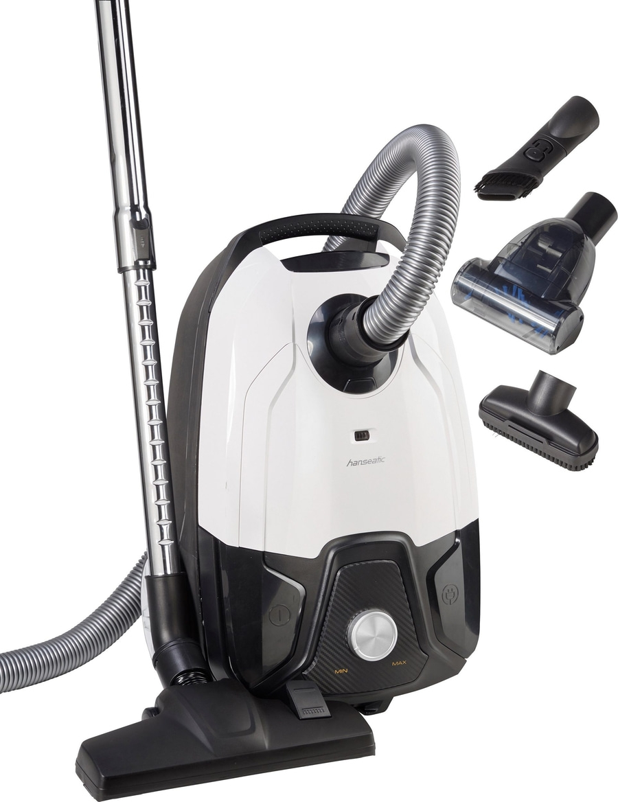 HANSEATIC Bodenstaubsauger HVBA8008SKC 800W 4,3 l HEPA 13 Carbon Optik B-WARE