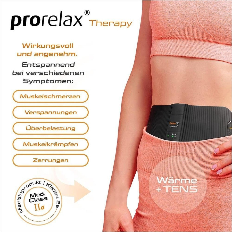 PRORELAX THERMO TENS 15100 Wärmegürtel Wärmepflaster individuell einstellbar NEU