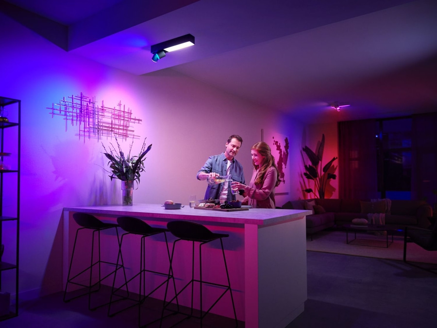 PHILIPS HUE Deckenleuchte White & Color Ambiance Centris 2er Spot schwarz NEU