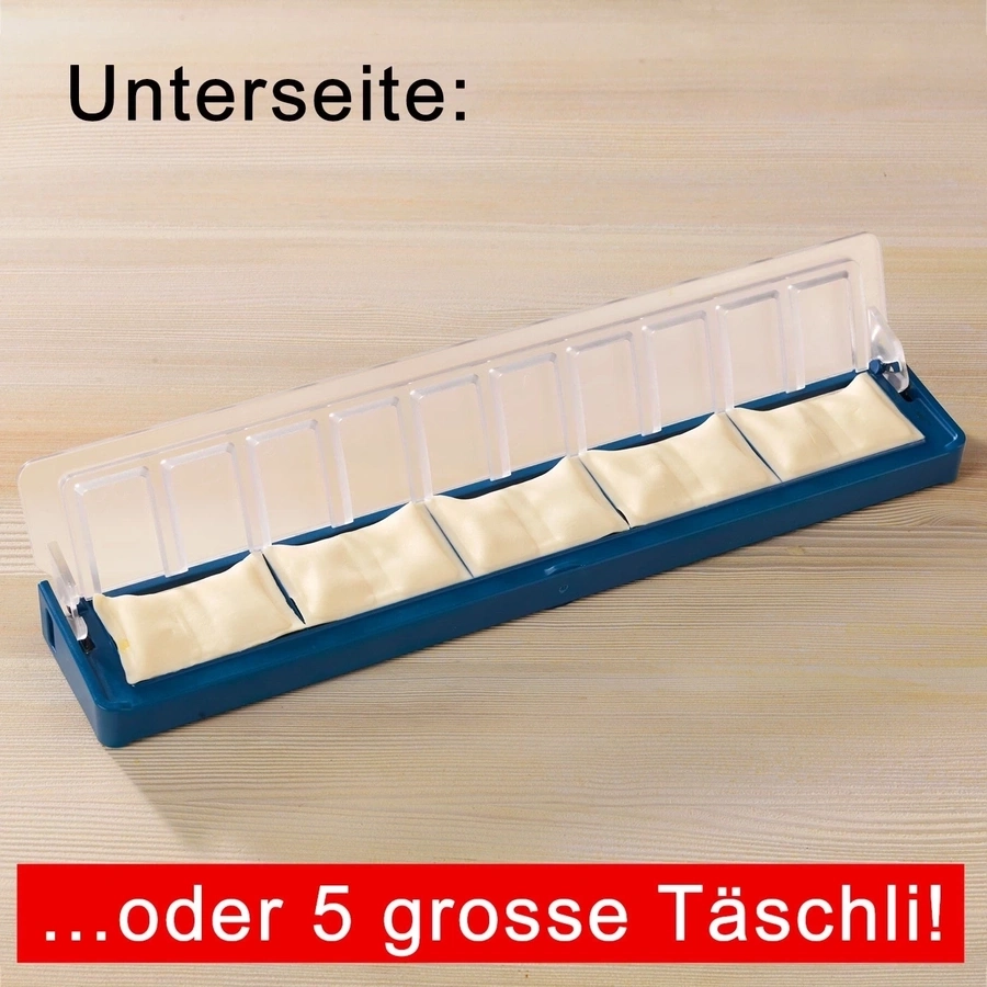 BETTY BOSSI Täschler MiniMaxi Teigtascheformer Ravioli Maker für 2 Größen