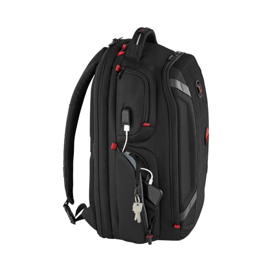 WENGER Gaming-Laptop-Rucksack PlayerOne 17,3" Laptop USB Tablet-Fach 29L Schwarz