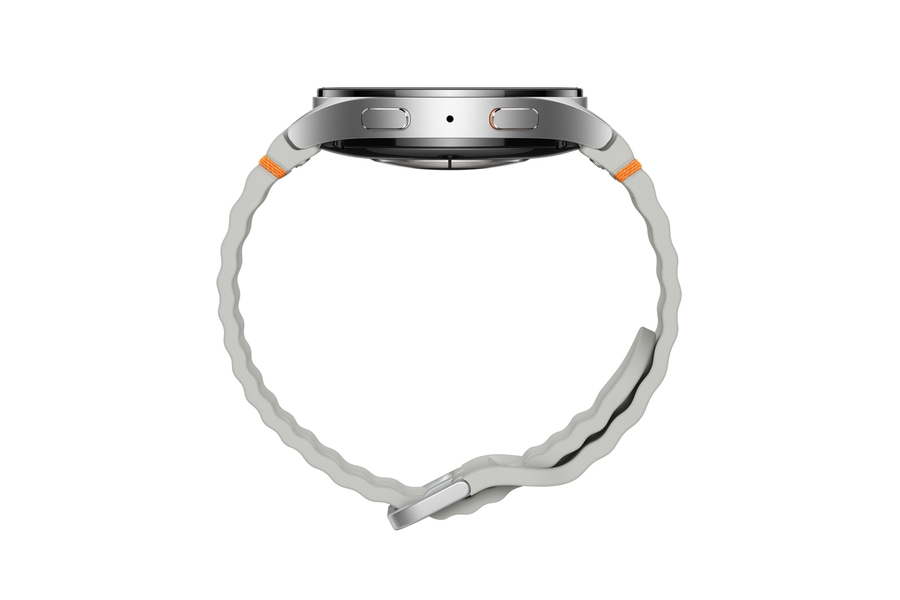 SAMSUNG Galaxy Watch 7 44mm LTE Smartwatch Aluminium Sportarmband silber B-WARE