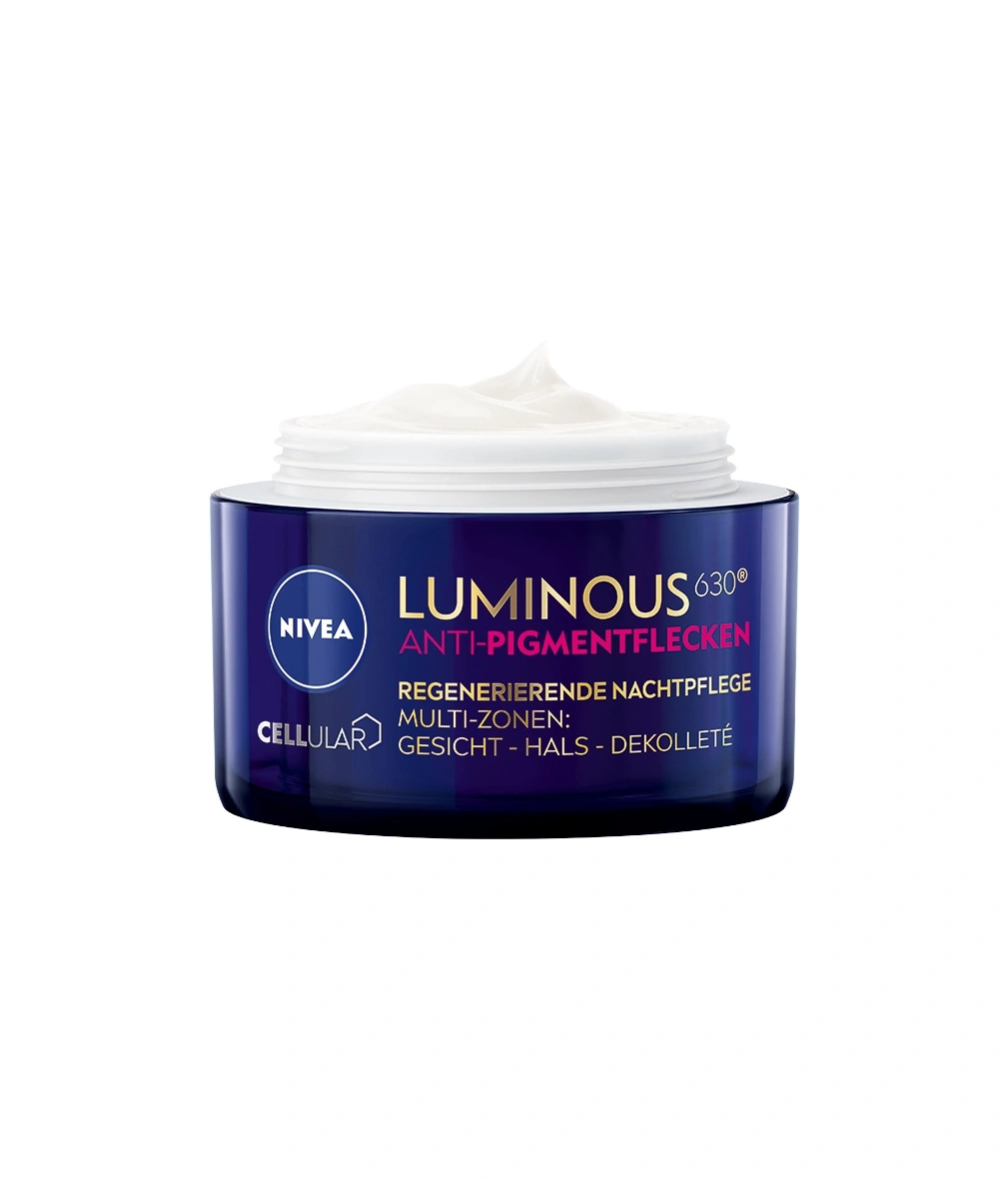 Nivea Luminous 630 Anti-Pigmentflecken Nachtpflege Creme für Gesicht, Hals und Dekolleté