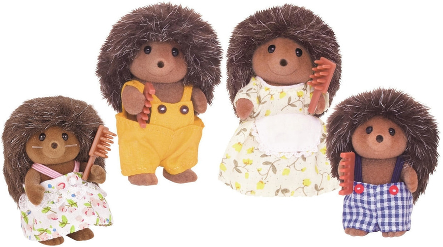 SYLVANIAN FAMILIES Epoch Games "Igel Familie" Set 4 Figuren ab 3 Jahren NEU