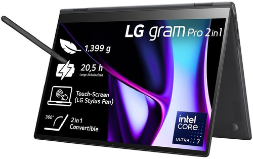 LG Convertible Notebook Gram Pro 2in1 16Zoll 1TB SSD Intel Core Ultra 7 B-WARE