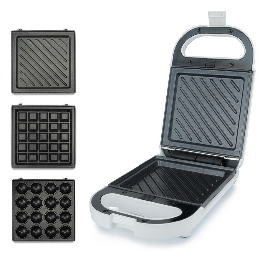 KORONA 3-in-1 Sandwichmaker 47020 Waffeleisen wechselbare Plattensets NEU