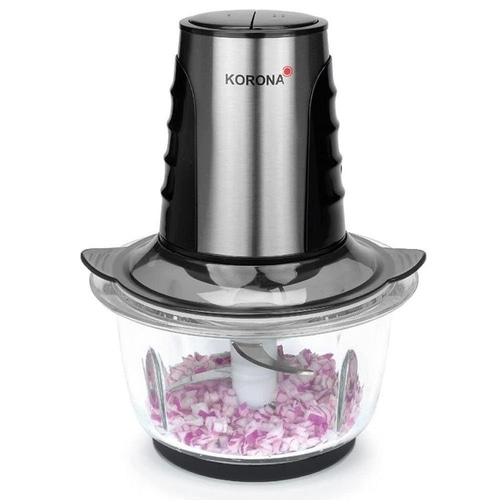 KORONA Zerkleinerer Edelstahlklingen 500 Watt 2 Leistungsstufen schwarz NEU