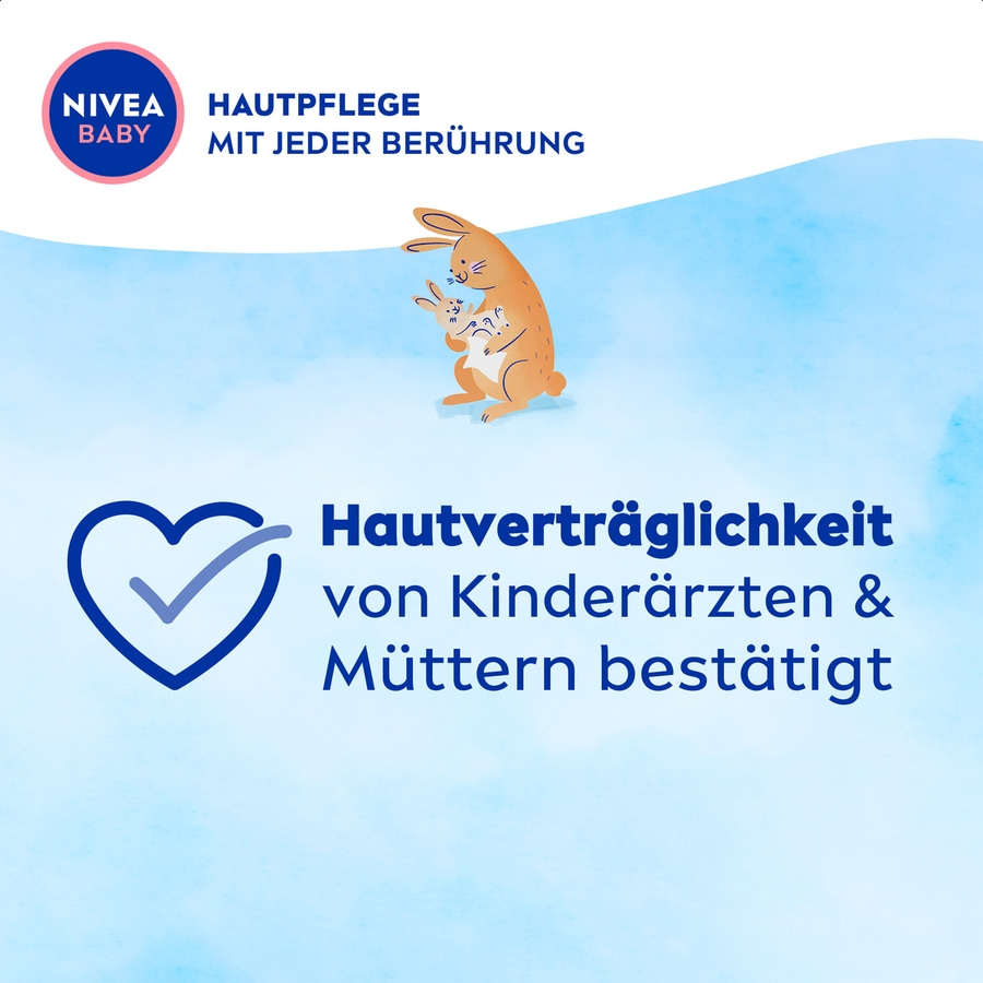 NIVEA Baby Soft & Cream Feuchttücher 4x57 Stück Mandelöl sowie Vitamin B5, C & E