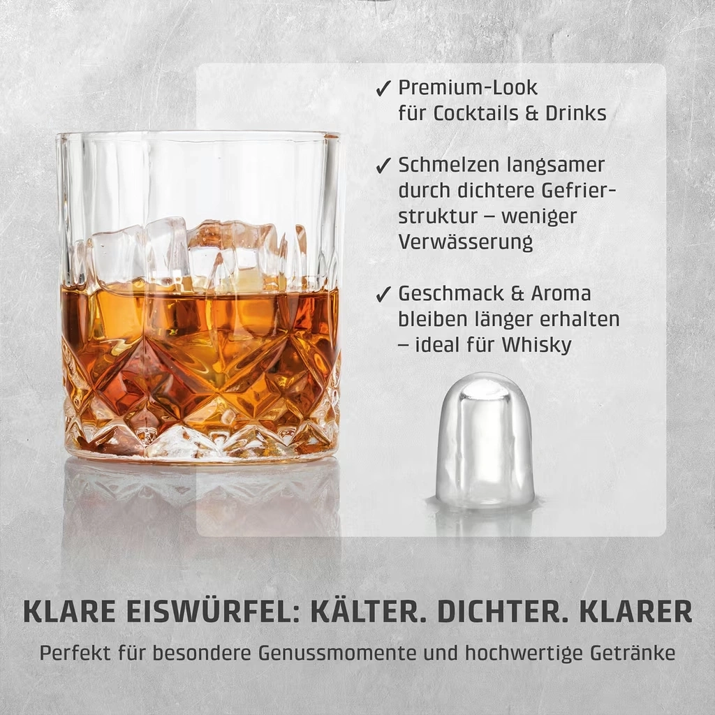 CASO Design Clear Ice Advanced Eiswürfelbereiter Klare Eiswürfel 8,8kg NEU