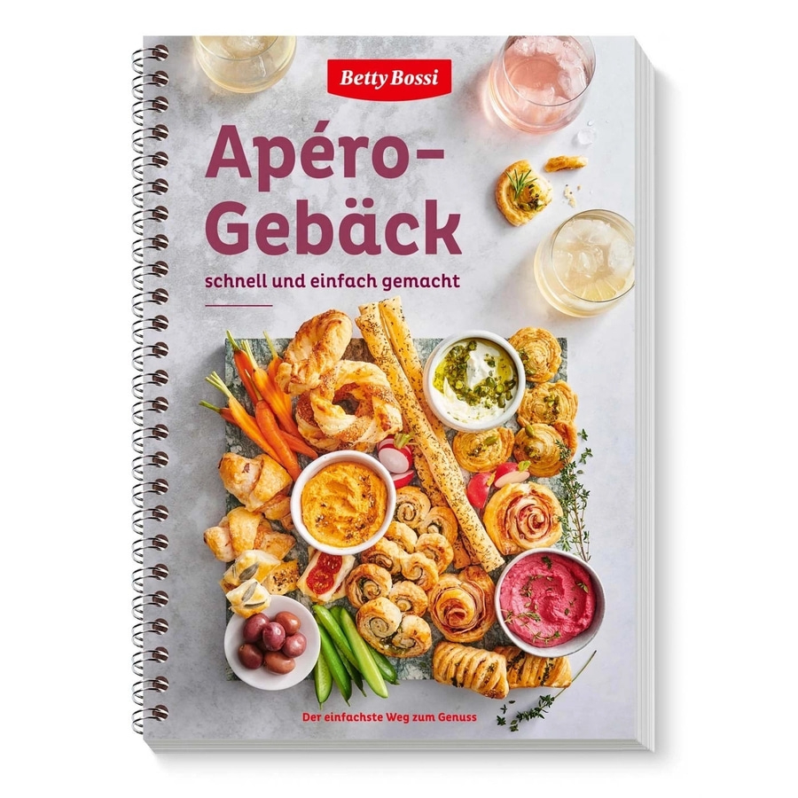 Kochbuch mit Apéro-Gebäck, schnell und einfach gemacht, von Betty Bossi, mit leckeren Snacks