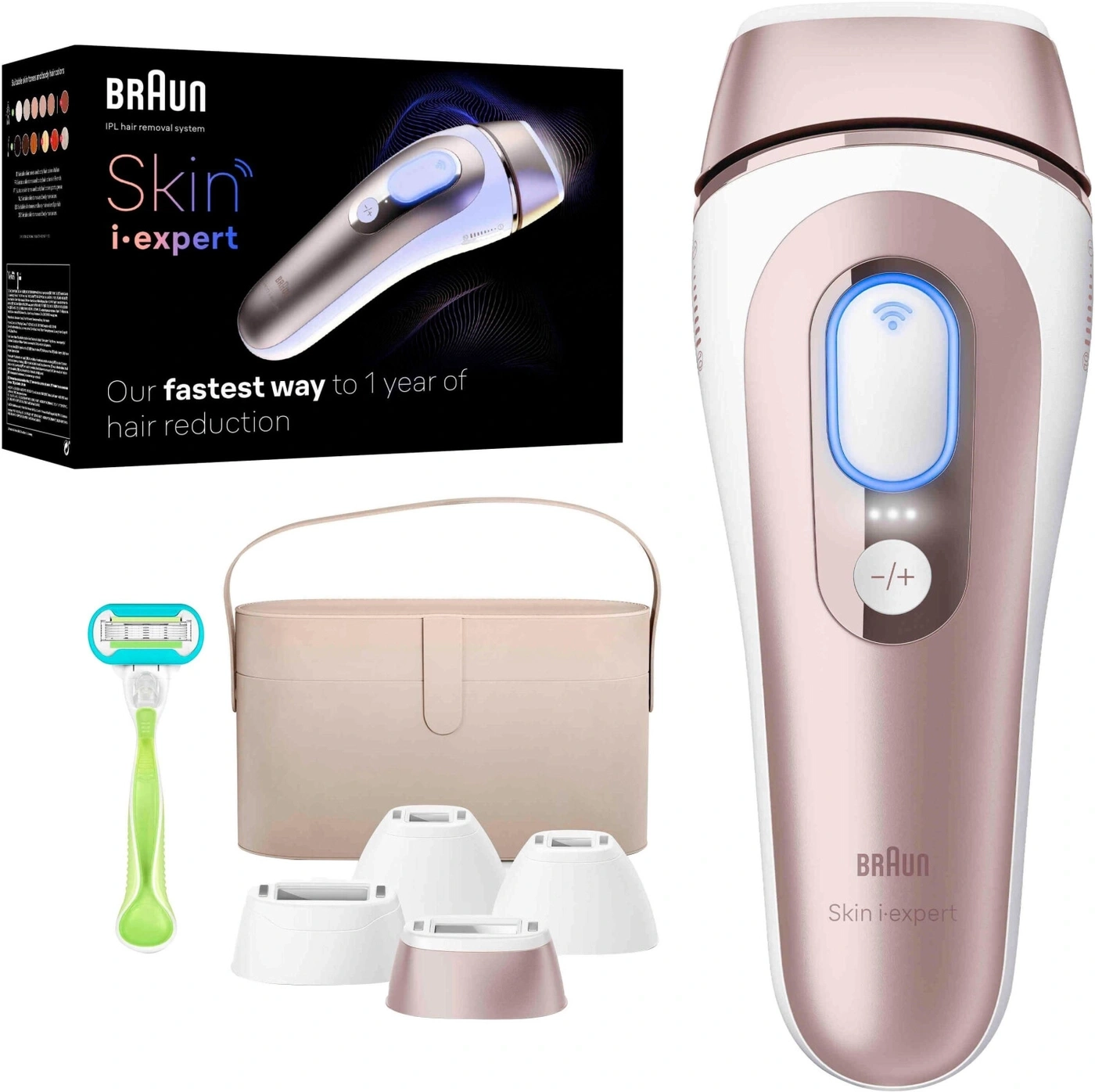 Braun IPL Haarentferner mit Zubehör und Aufbewahrungstasche