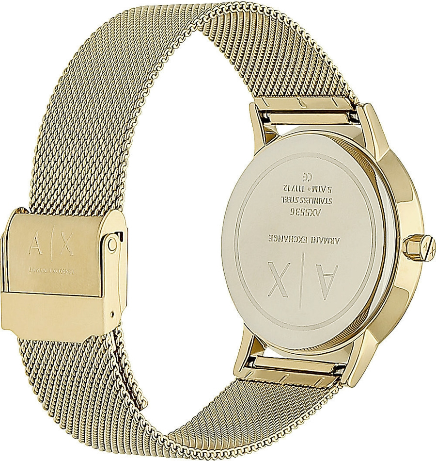 Emporio Armani AX5536 Damen Armbanduhr Edelstahl goldfarben B-WARE