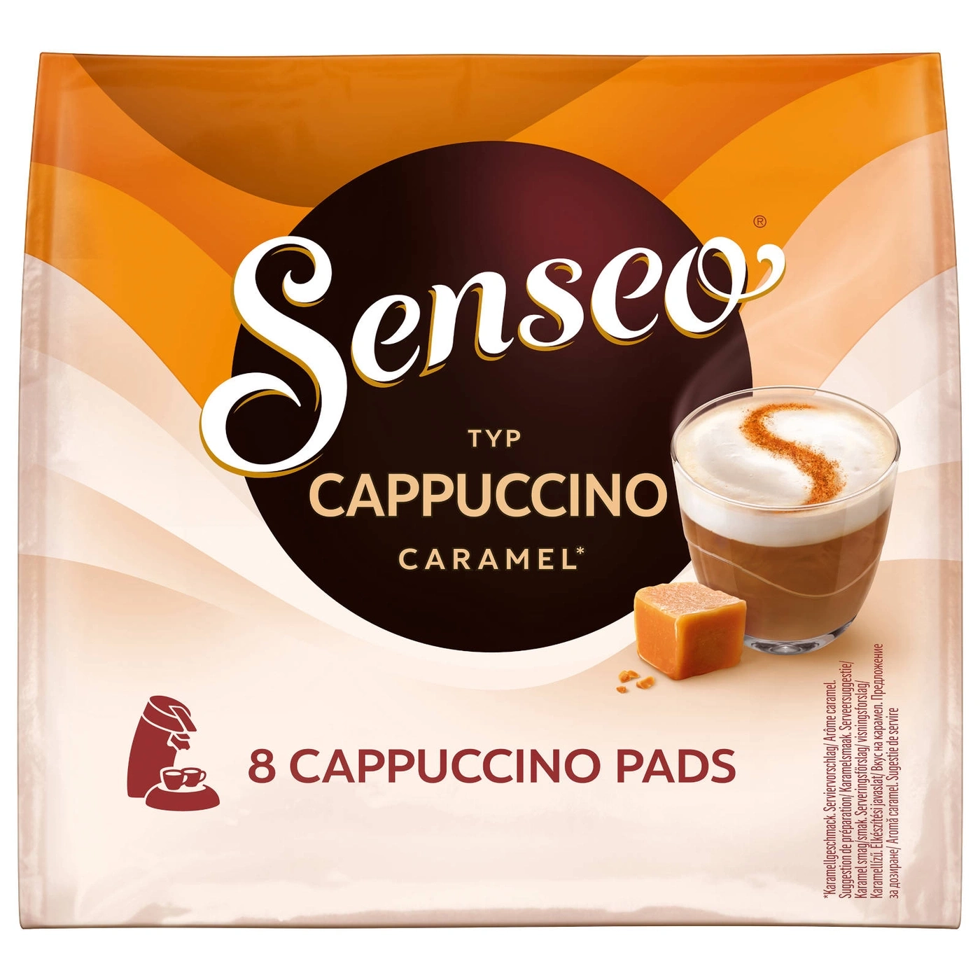 SENSEO Pads Typ Cappuccino Caramel Senseopads 10 x 8 Kaffeepads - 80 Getränke