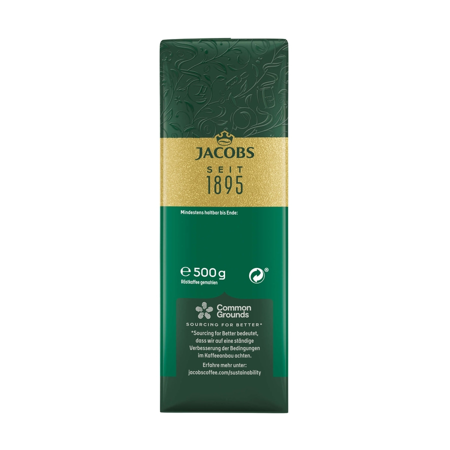 JACOBS Filterkaffee Krönung Kräftig Röstkaffee 12 x 500 g + 1 Becher + 1 Dose