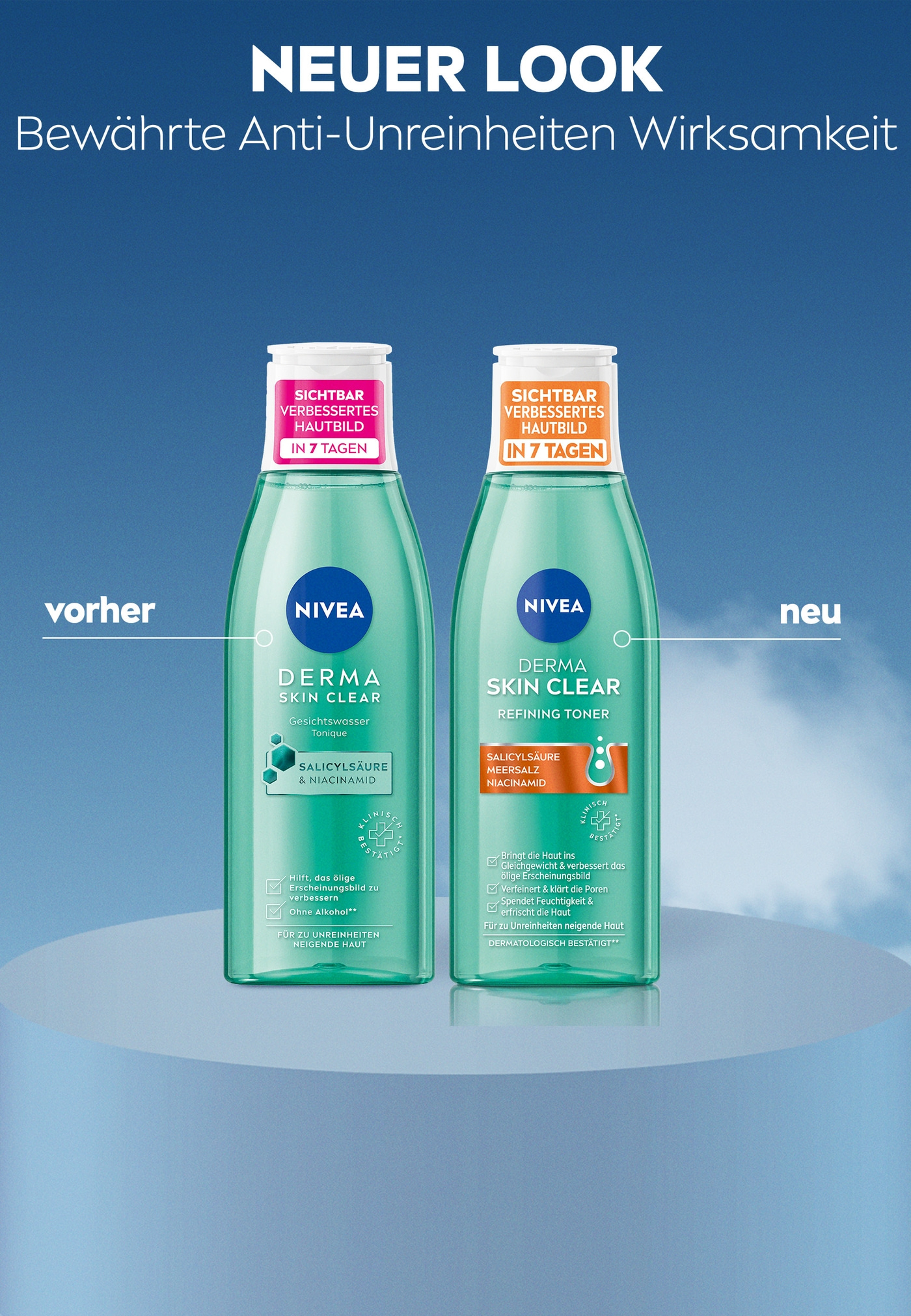 NIVEA DERMA SKIN CLEAR Night Routine Set 3-teilig