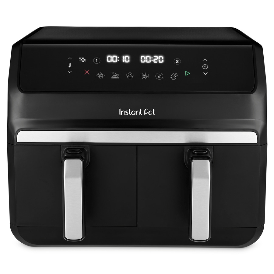 INSTANT POT Vortex Dual Airfryer 2 Körbe 8-in-1 Heißluftfritteuse 8L schwarz