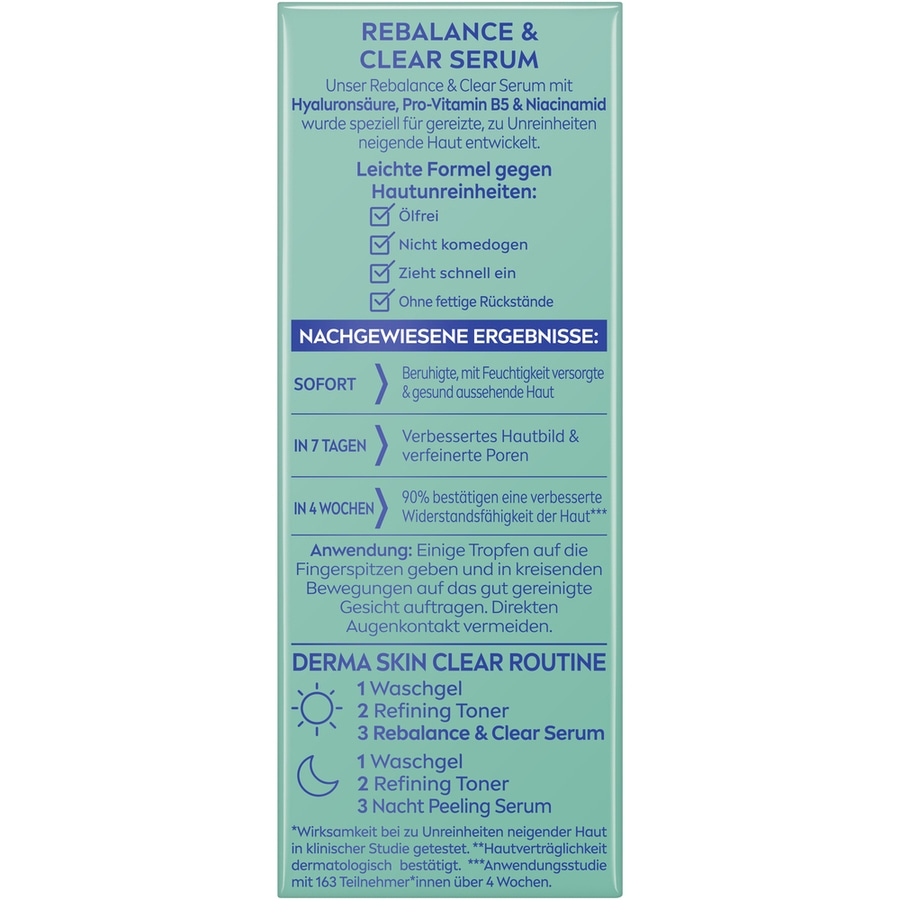 Rebalance & Clear Serum, Hautpflege, beruhigt, mit Feuchtigkeit versorgt, gesund