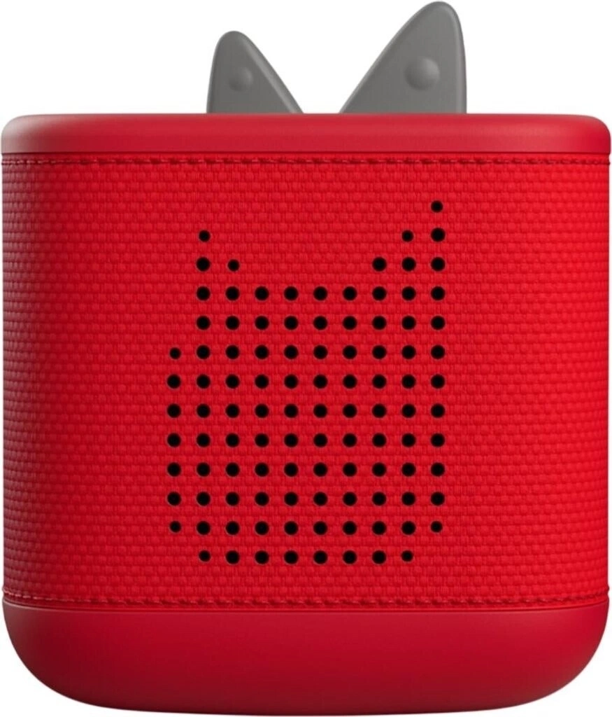 Roter TONY BOX Lautsprecher mit Ohren und Lochmuster