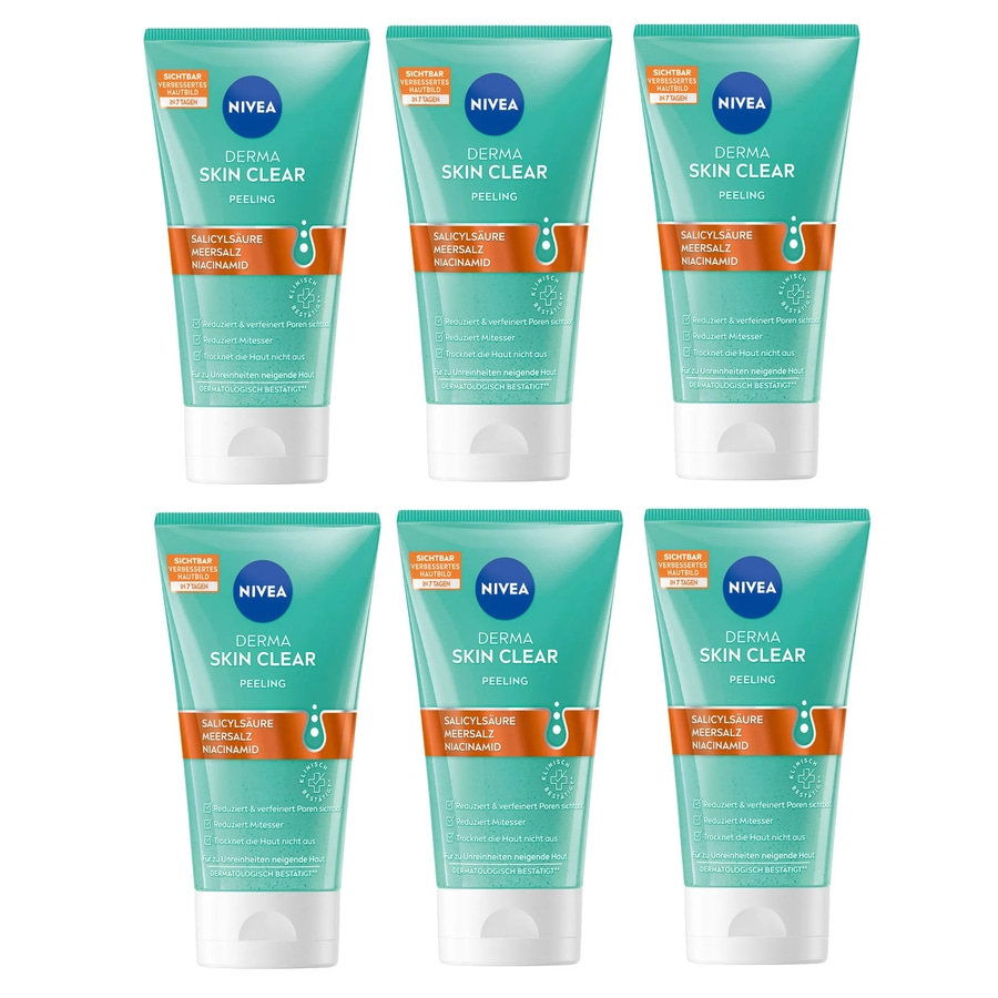 Nivea Derma Skin Clear Peeling, Salicylsäure, Meersalz, Niacinamid, Hautbild verbessert