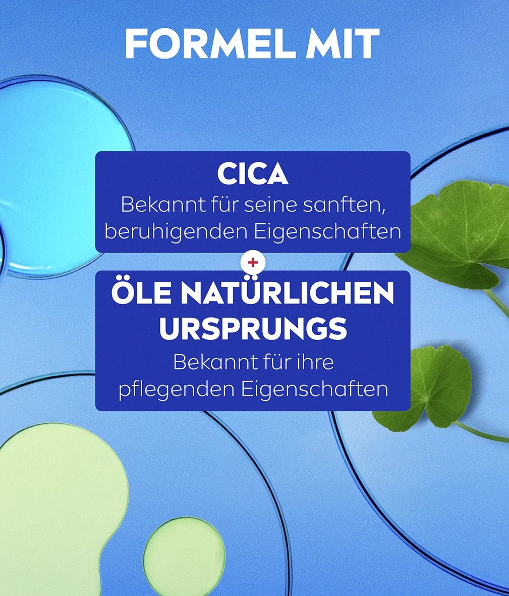 Formel mit CICA und Öle natürlichen Ursprungs