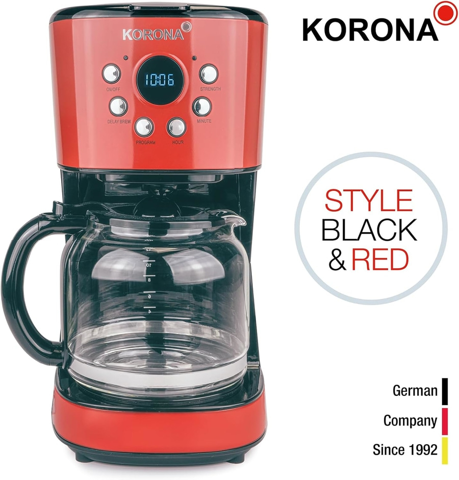 KORONA Retro Kaffeemaschine Kaffeeautomat 10667 Permanentfilter 1,5 Liter NEU