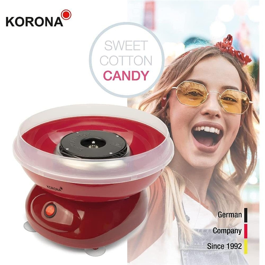 KORONA Zuckerwattemaschine 41200 inkl. Messlöffel & 10x Holzstäbchen NEU