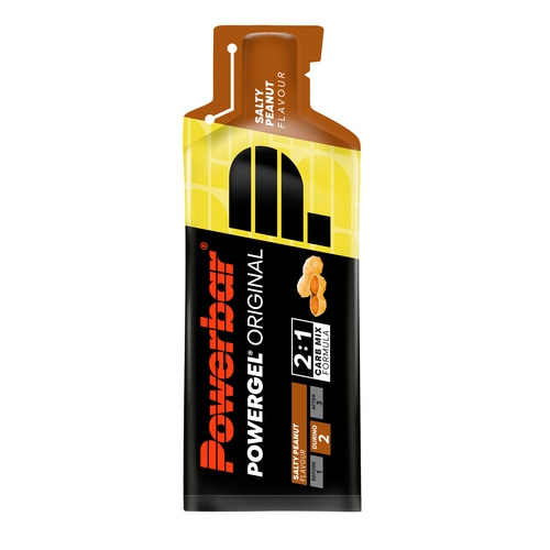 POWERBAR PowerGel Fruit Salty Peanut High Carb Energie Gel Natrium 24 x 41 g