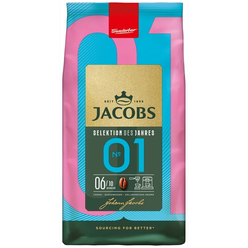 JACOBS Kaffeebohnen Selektion des Jahres No. 1 ganze geröstete Bohnen 2 x 1 kg