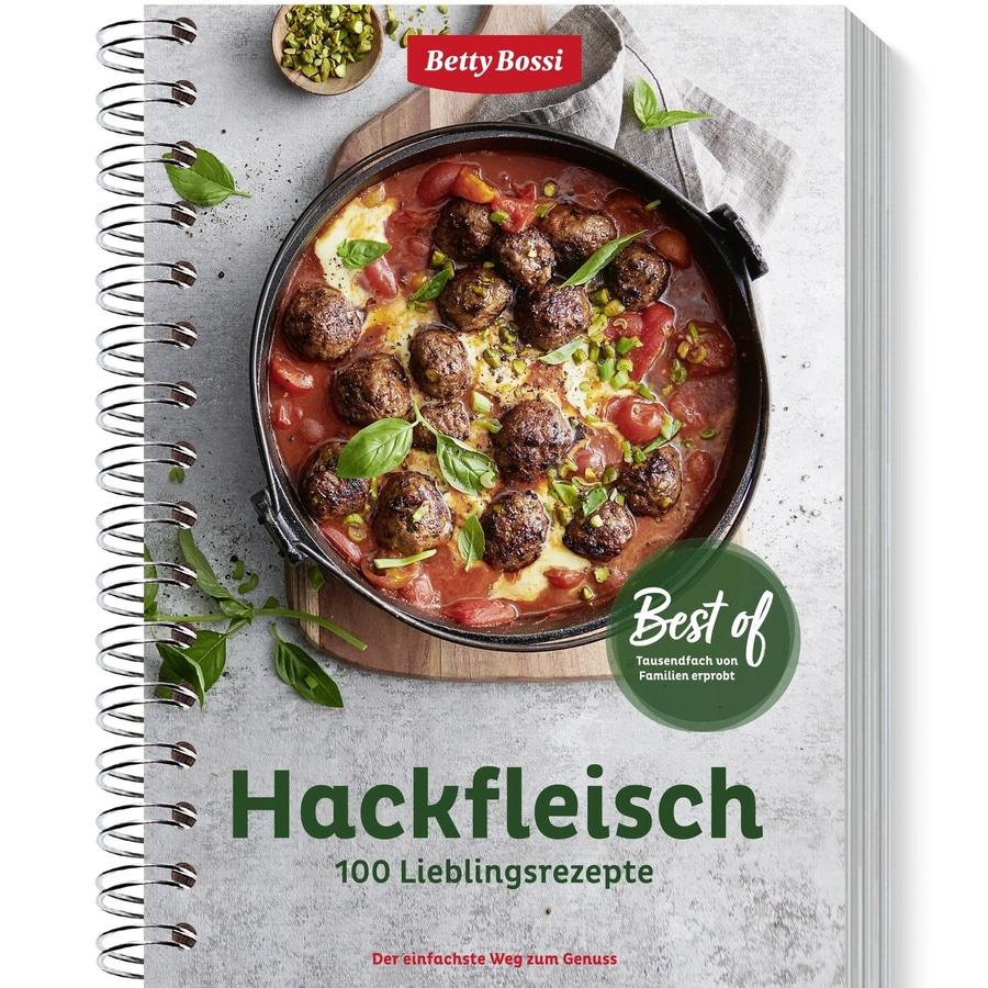 Kochbuch mit Hackfleisch-Rezepten von Betty Bossi, 'Best of' für Familien