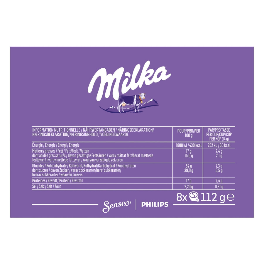 SENSEO Pads Milka Senseopads 80 Getränke Kakao heisse Schokolade Hot Choco