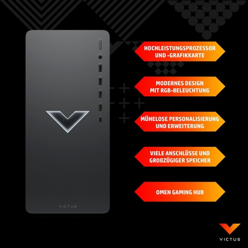 VICTUS Gaming PC mit Hochleistungsprozessor und RGB-Beleuchtung