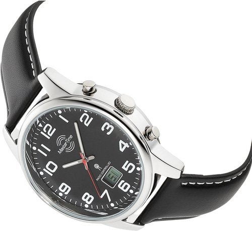 MASTER TIME Herrenarmbanduhr MTGA-10816-21L Quarz Funkuhr Datum 41mm B-WARE