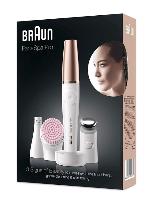 Braun FaceSpa Pro Box, 3 Zeichen der Schönheit, sanfte Reinigung und Hautstraffung.