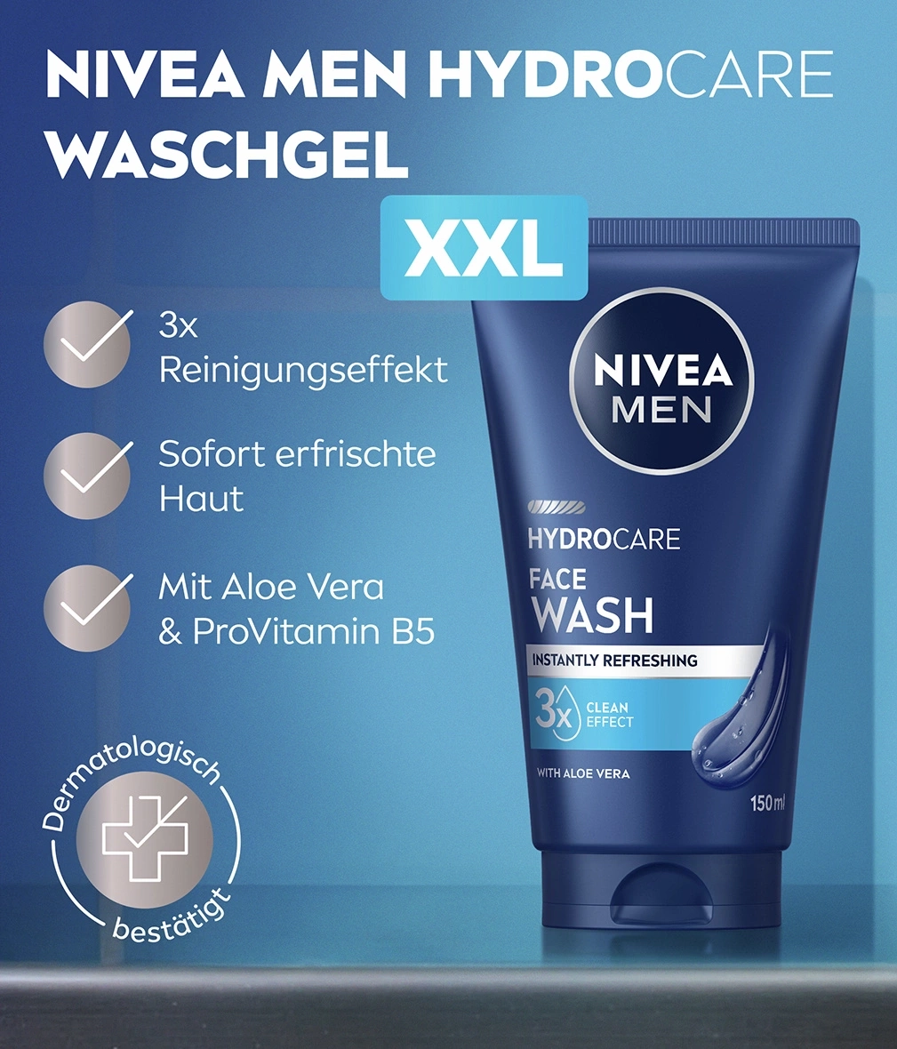 NIVEA MEN Waschgel XXL mit Aloe Vera und ProVitamin B5