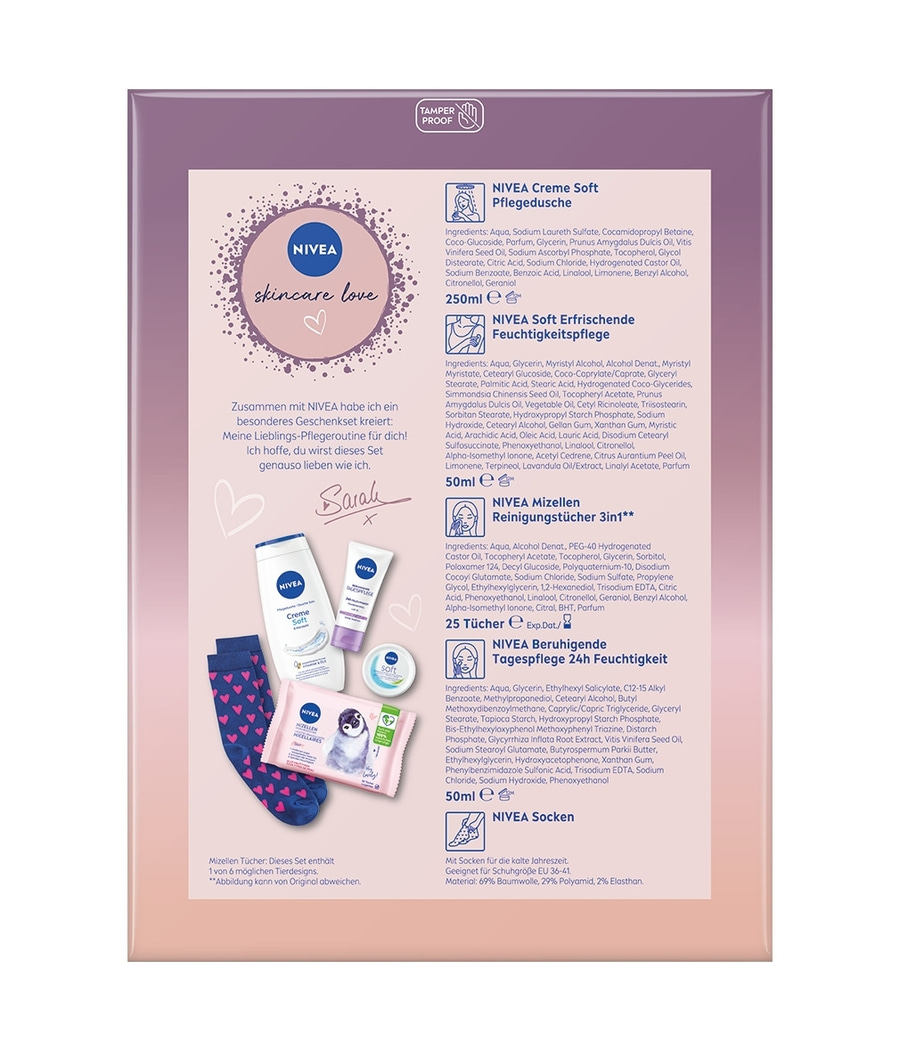 NIVEA Skincare Love Geschenkset Set by Sarah Engels