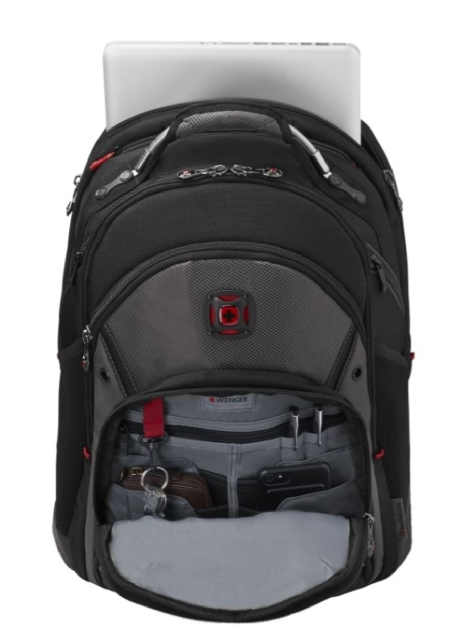 WENGER Laptop-Rucksack 16'' mit Tablet-Fach 26 L Schwarz Grau Rot