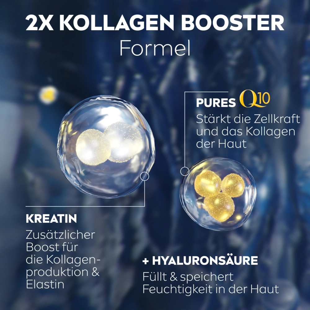 2x Kollagen Booster Formel mit Q10, Kreatin und Hyaluronsäure für die Haut