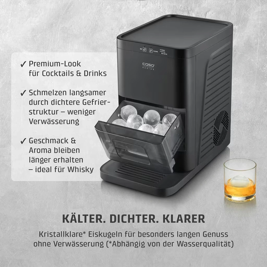 CASO Design IceBall Pro Eiskugelbereiter Eiswürfelbereiter 130W NEU