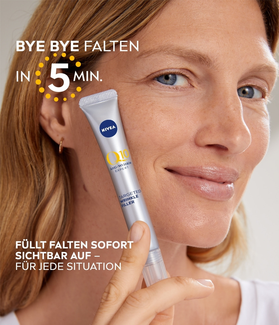 Nivea Q10 Anti-Falten-Creme, Falten sofort sichtbar reduzieren, in 5 Minuten