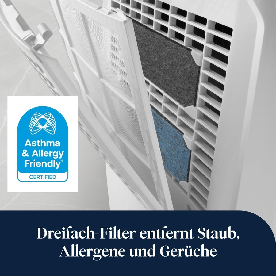 DE'LONGHI Luftentfeuchter Tascuigo AriaDry Multi DEXD214RF 14L 65m3 weiß