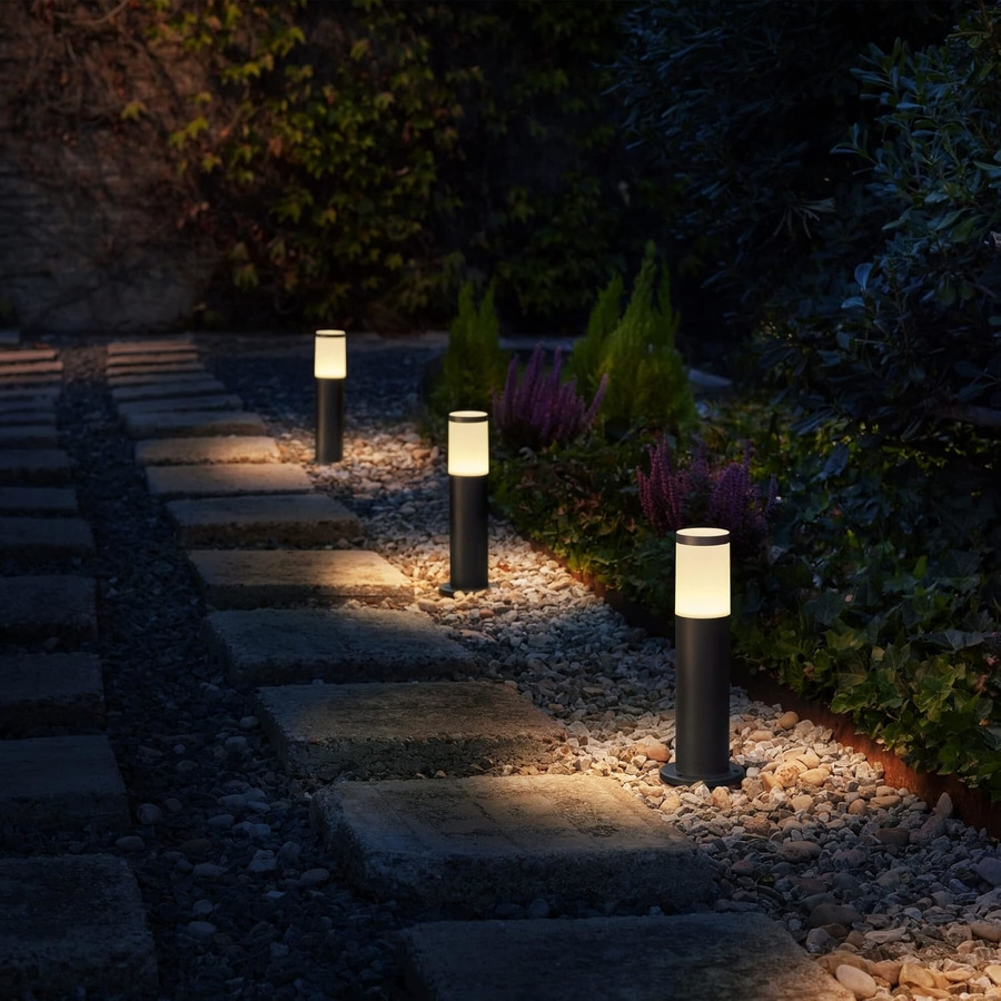 PHILIPS Utrecht LED Outdoor Sockelleuchte Starter Set Wegeleuchte Gartenleuchte