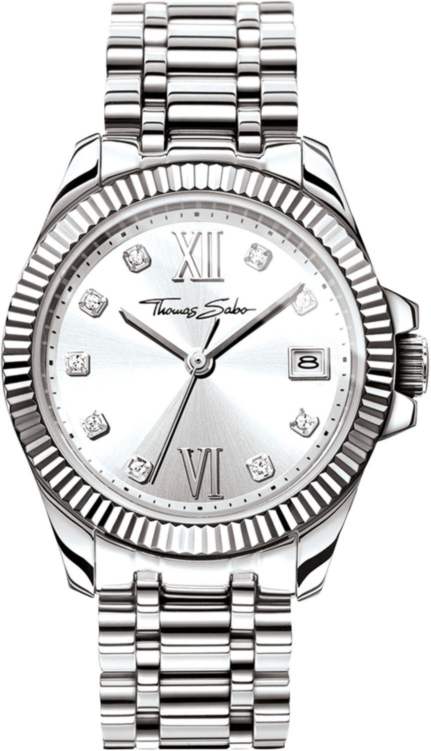 THOMAS SABO Damenarmbanduhr DIVINE WA0252-201-201-33MM Quarz Datum 33mm B-WARE