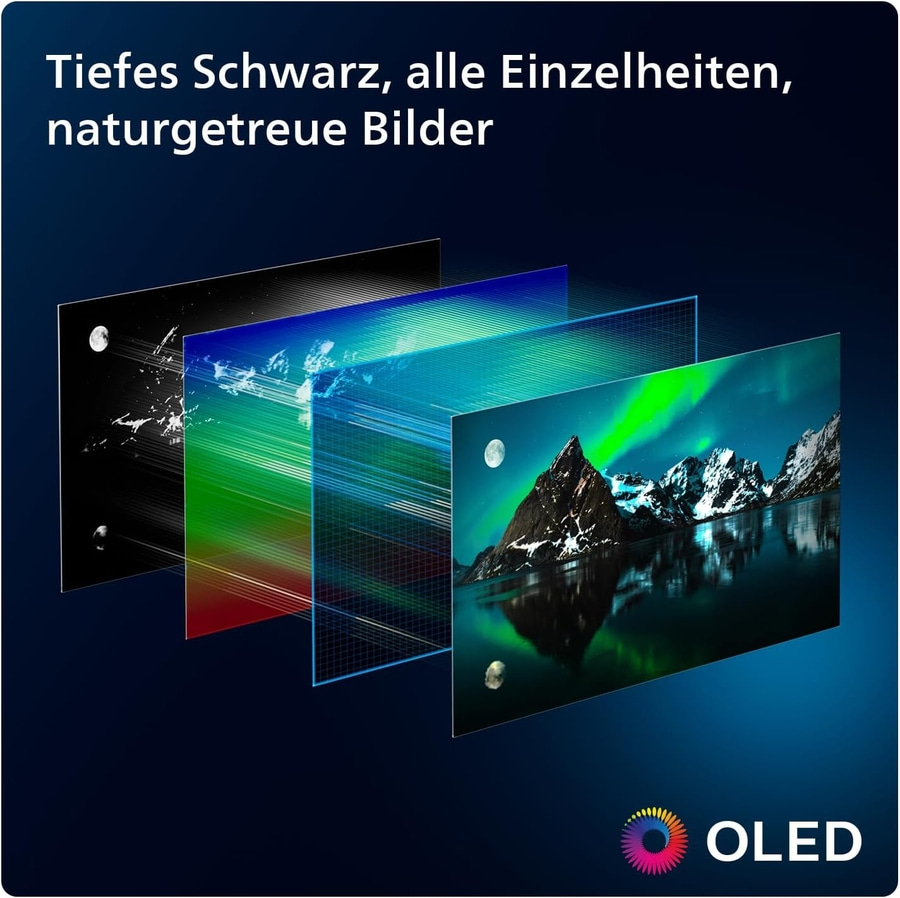 PHILIPS Ambilight OLED Fernseher 55 Zoll 4K UHD Smart TV 144 hz 55OLED809/12