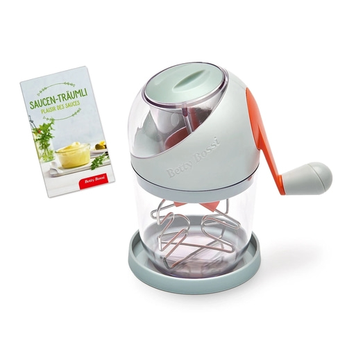 BETTY BOSSI Saucen-Blitz Sauce Handmixer Kunststoff Silikon Metall Grau
